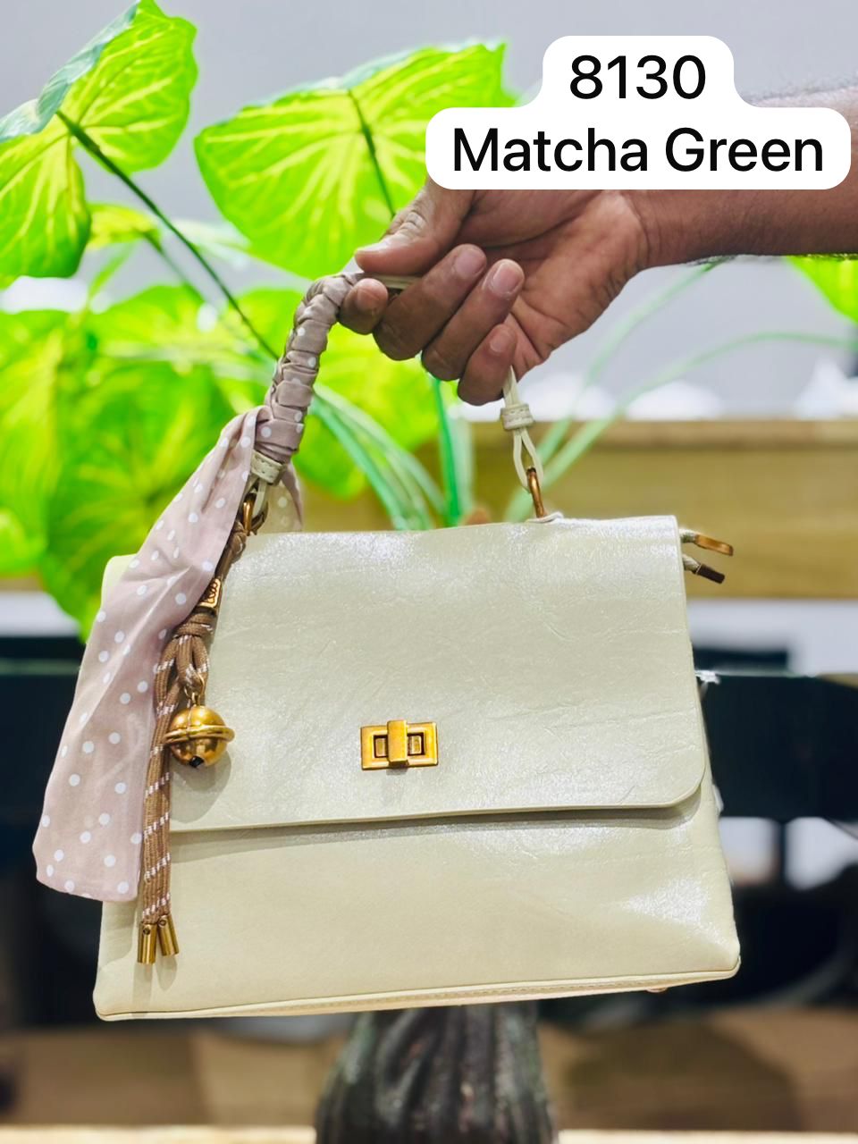 The Anya Glossy Flap Crossbody.